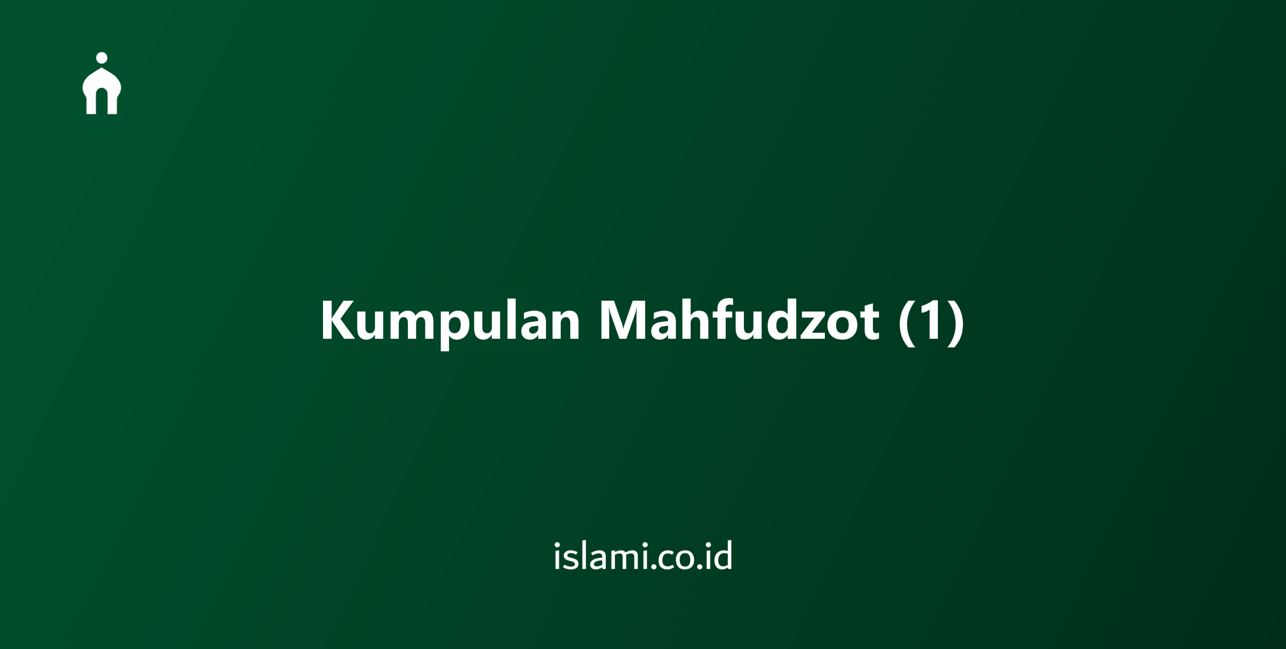 mahfudzot
